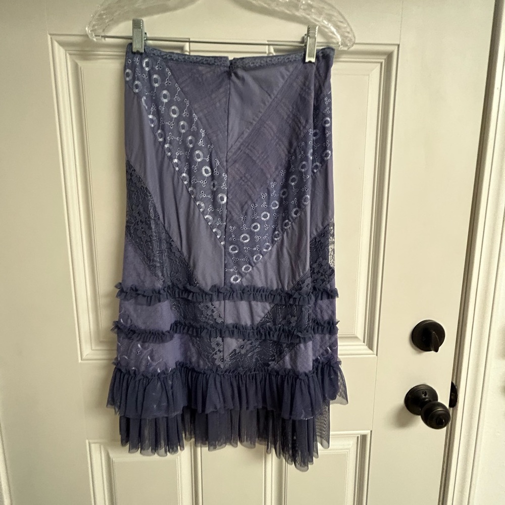 Cynthia Steffe Purple Patchwork Tiered Skirt Nwot… - image 4